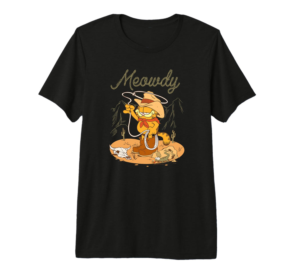 Garfield Meowdy Western Scene Cartoon T-Shirt - Graphic Print Men Women - T-Shirt, Sweatshirt, Hoodie