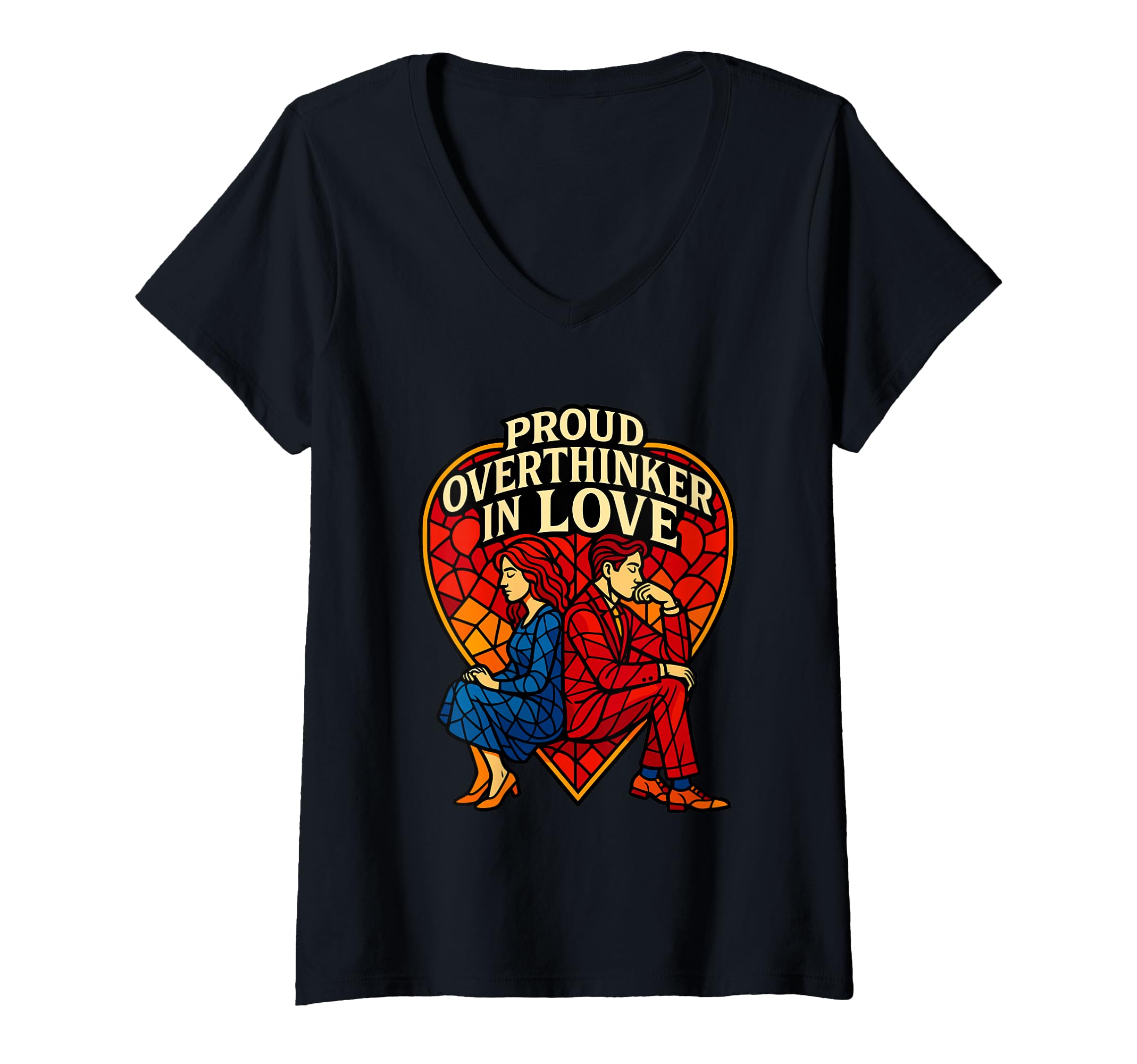 Womens Proud Overthinker Love T-Shirt - Aesthetic Graphic for Adults - T-Shirt, Sweatshirt, Hoodie
