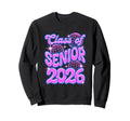 Class Senior 2026 Disco Ball Graduate Sweatshirt - Trendy Graphic Unisex - T-Shirt, Sweatshirt, Hoodie
