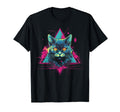 Cat Vaporwave Retrowave Aesthetic Synthwave T-Shirt - Graphic Print Unisex - T-Shirt, Sweatshirt, Hoodie