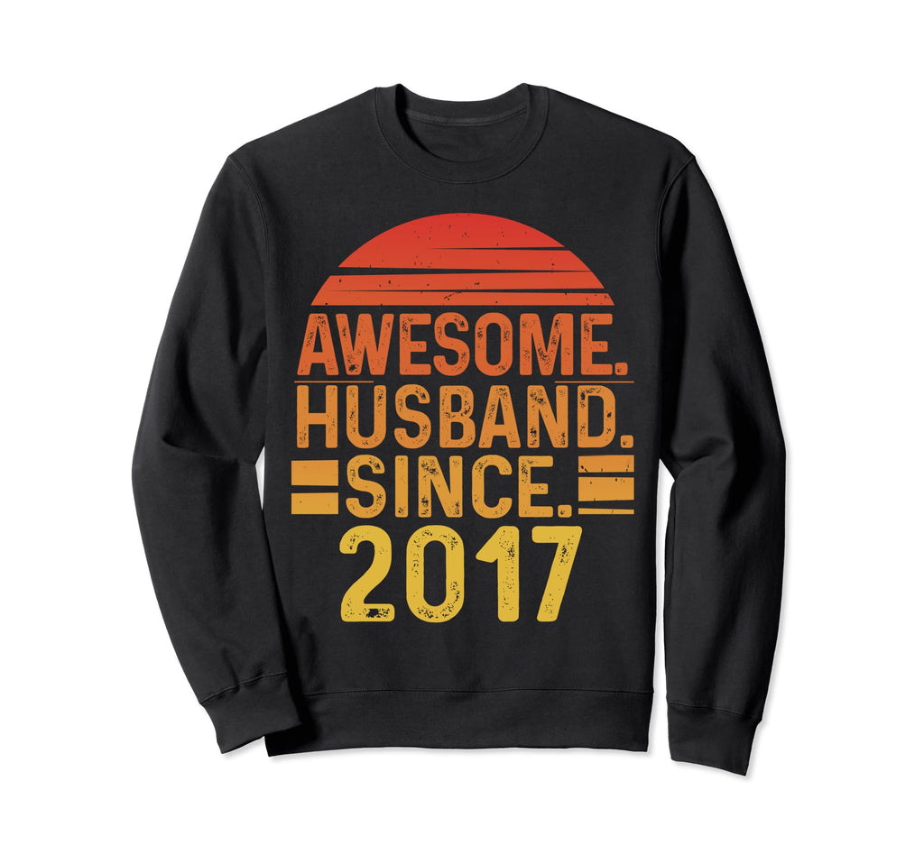 Awesome Husband Since 2017 Sweatshirt - Casual Everyday Wear Unisex - T-Shirt, Sweatshirt, Hoodie
