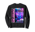 Okayama City 80S Synthwave Boba Tea Sweatshirt - Trendy Graphic for Adults - T-Shirt, Sweatshirt, Hoodie