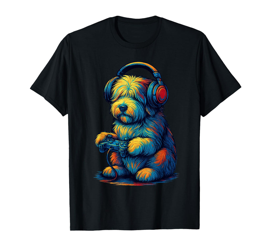 Old English Sheepdog Gamer Gaming T-Shirt - Fun Novelty Design Men Women - T-Shirt, Sweatshirt, Hoodie