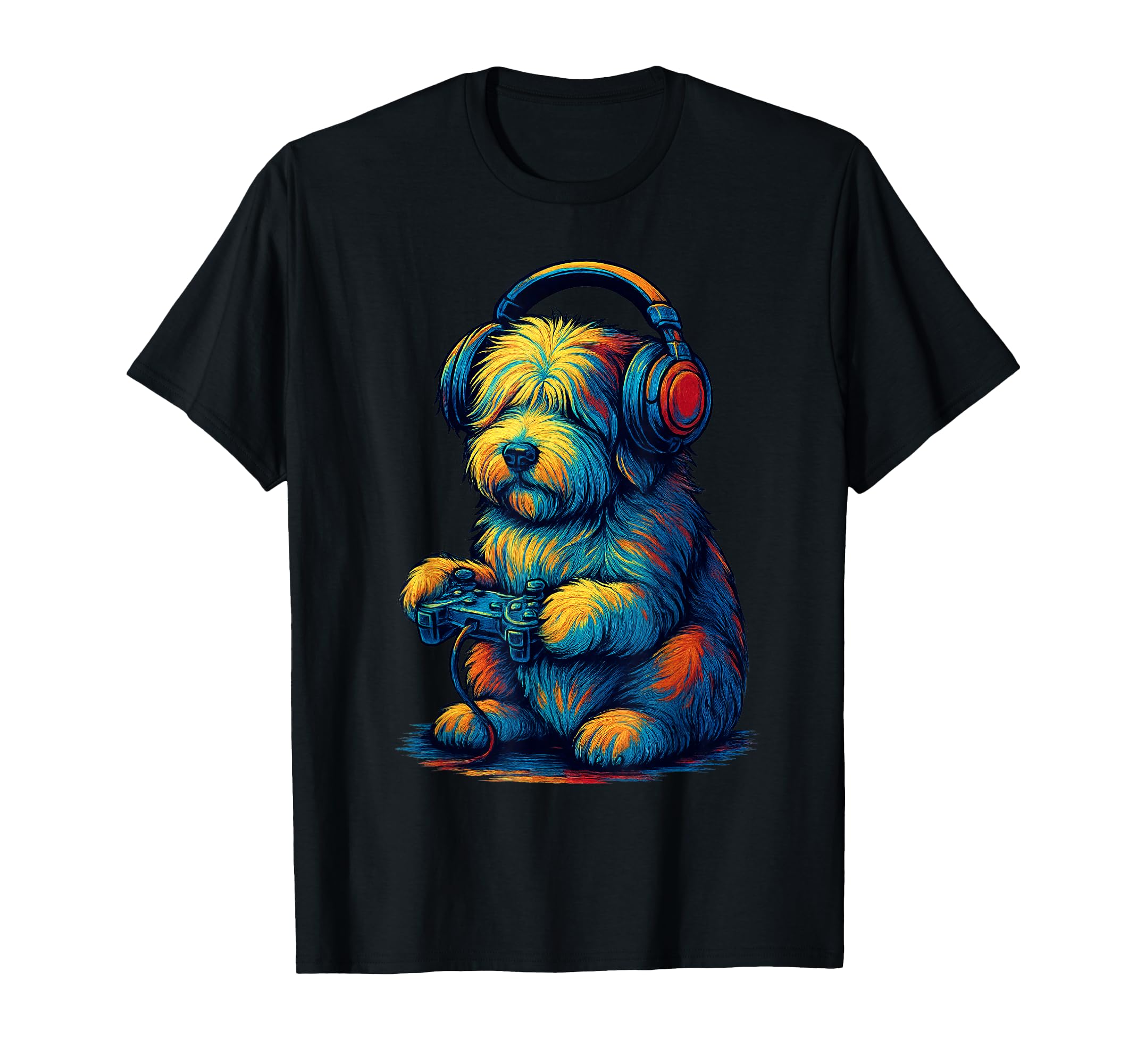 Old English Sheepdog Gamer Gaming T-Shirt - Fun Novelty Design Men Women - T-Shirt, Sweatshirt, Hoodie