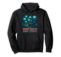Snow Drifts And Loops Winter Vinyl Hoodie - Casual Everyday Wear Unisex - T-Shirt, Sweatshirt, Hoodie