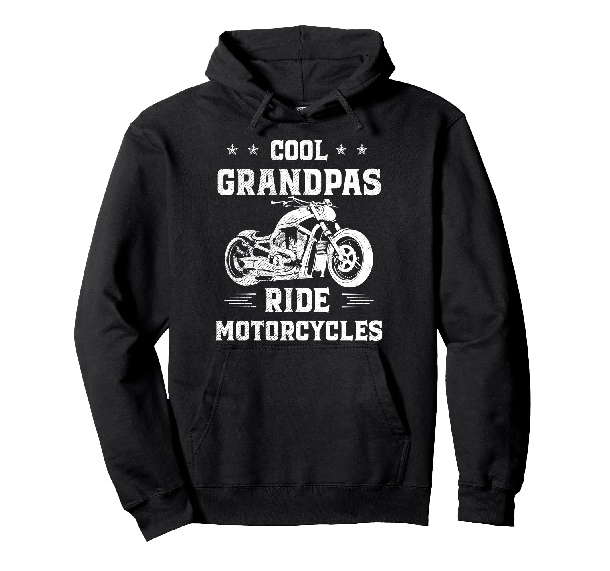 Grandpas Ride Motorcycles Biker Grandfather Hoodie - Novelty Apparel Unisex - T-Shirt, Sweatshirt, Hoodie