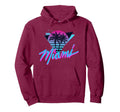 Miami Palm Trees Vaperwave Synthwave 80S Hoodie - Novelty Apparel Unisex - T-Shirt, Sweatshirt, Hoodie
