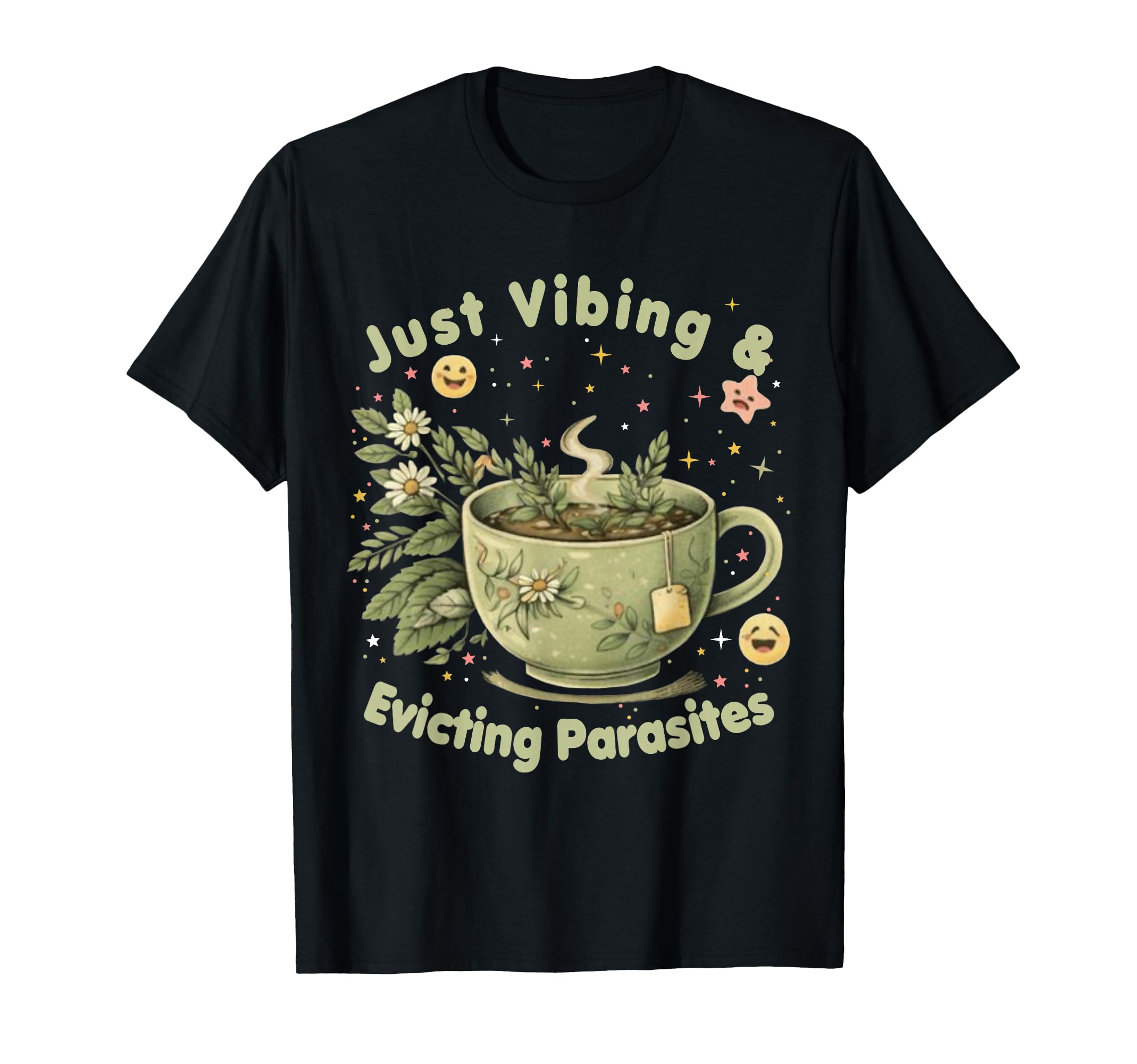 Funny Wellness Vibes Aesthetic Tea T-Shirt - Novelty Apparel for Adults - T-Shirt, Sweatshirt, Hoodie