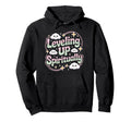 Leveling Up Spiritually Mindfulness Hoodie - Custom Art Print Men Women - T-Shirt, Sweatshirt, Hoodie