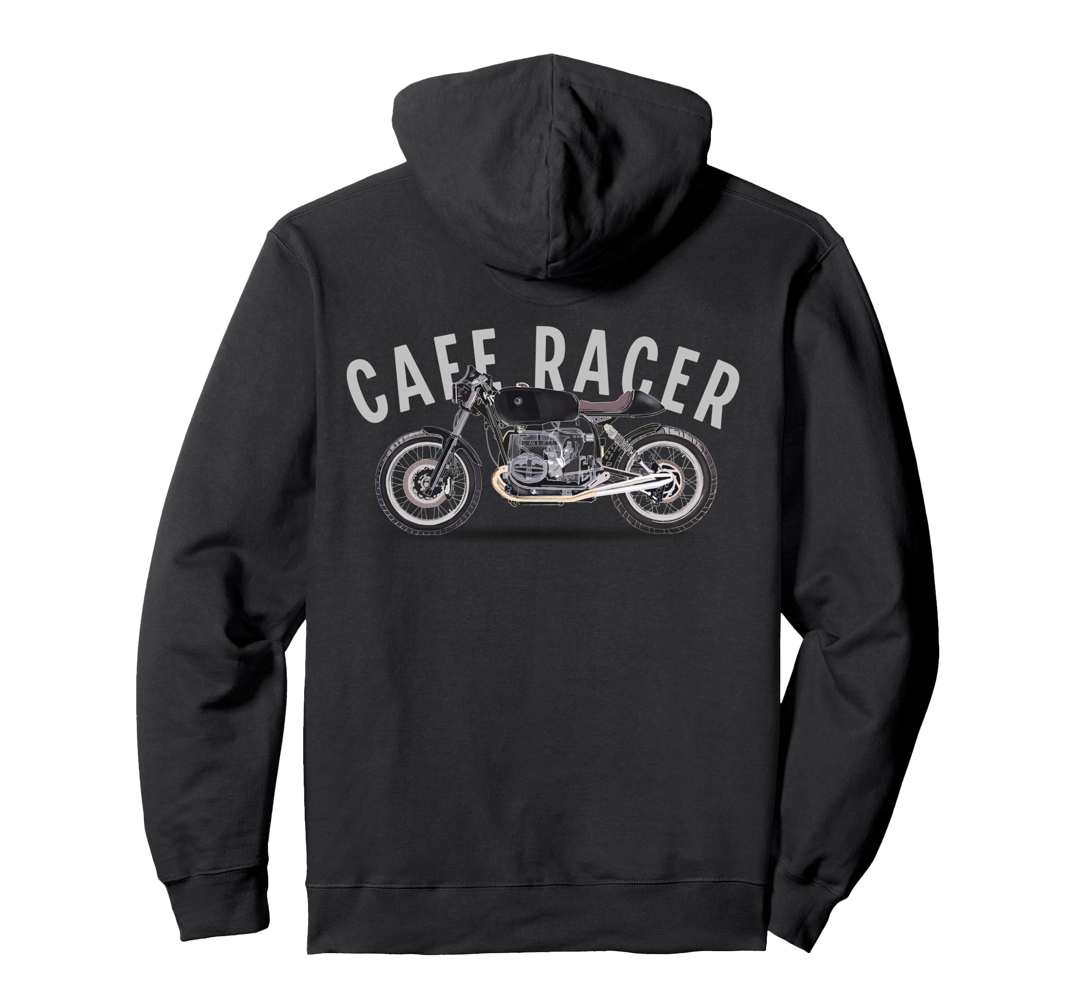 Custom Cafe Racer Hoodie - Minimalist Print Men Women - T-Shirt, Sweatshirt, Hoodie
