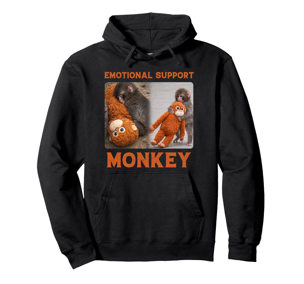 Emotional Support Monkey Monkey Punch Hoodie - Casual Everyday Wear Unisex - T-Shirt, Sweatshirt, Hoodie