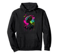 Synthwave Retrowave Alien Colorful Hoodie - Casual Everyday Wear for Adults - T-Shirt, Sweatshirt, Hoodie