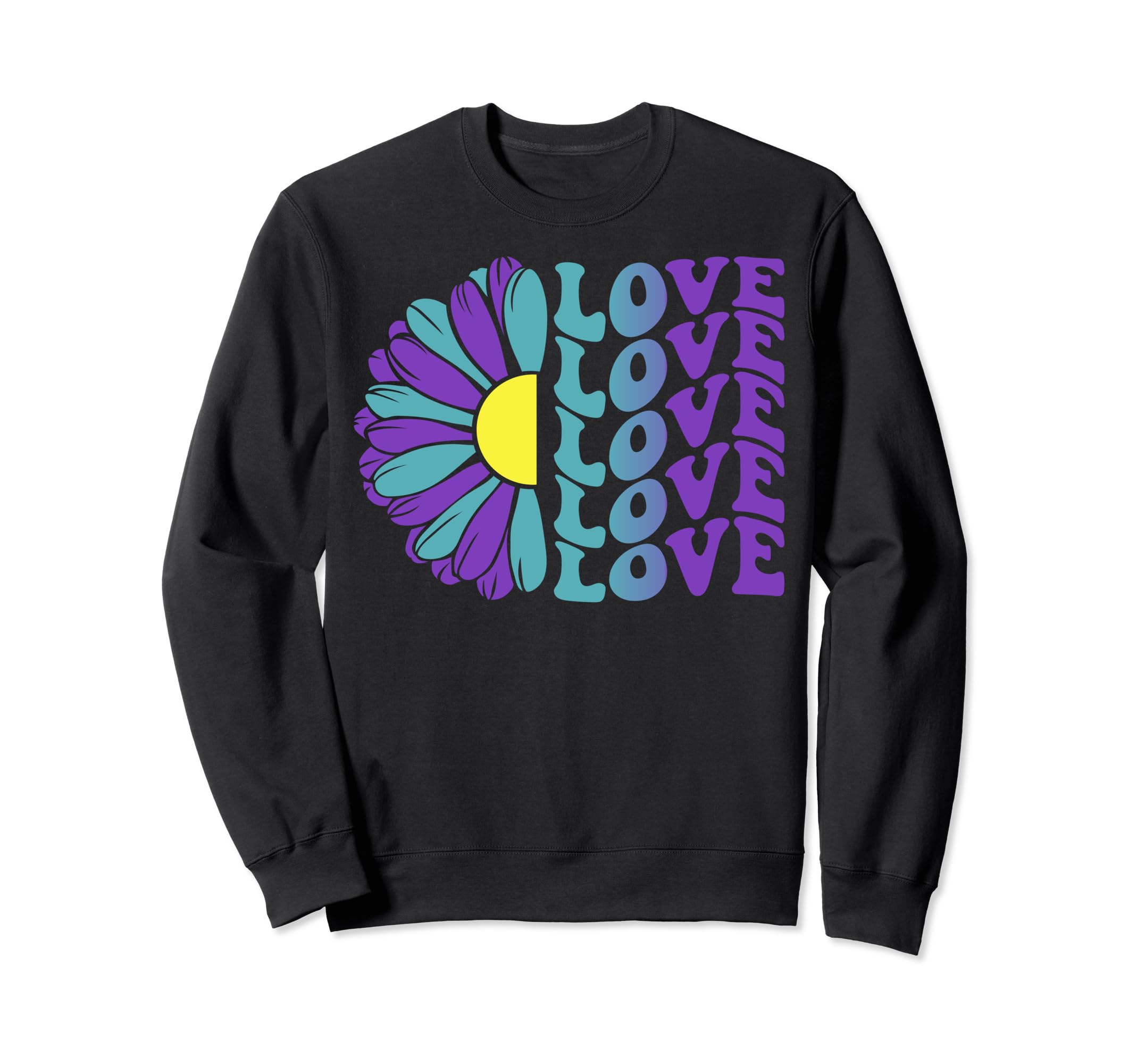 Love Mental Health Awareness Sunflower Sweatshirt - Custom Art Print Unisex - T-Shirt, Sweatshirt, Hoodie