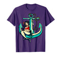 Pretty Sirem Anchor School Sailor Tatto T-Shirt - Custom Art Print Unisex - T-Shirt, Sweatshirt, Hoodie