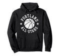 Portland All Stars Distressed 80S Hoodie - Casual Everyday Wear Men Women - T-Shirt, Sweatshirt, Hoodie