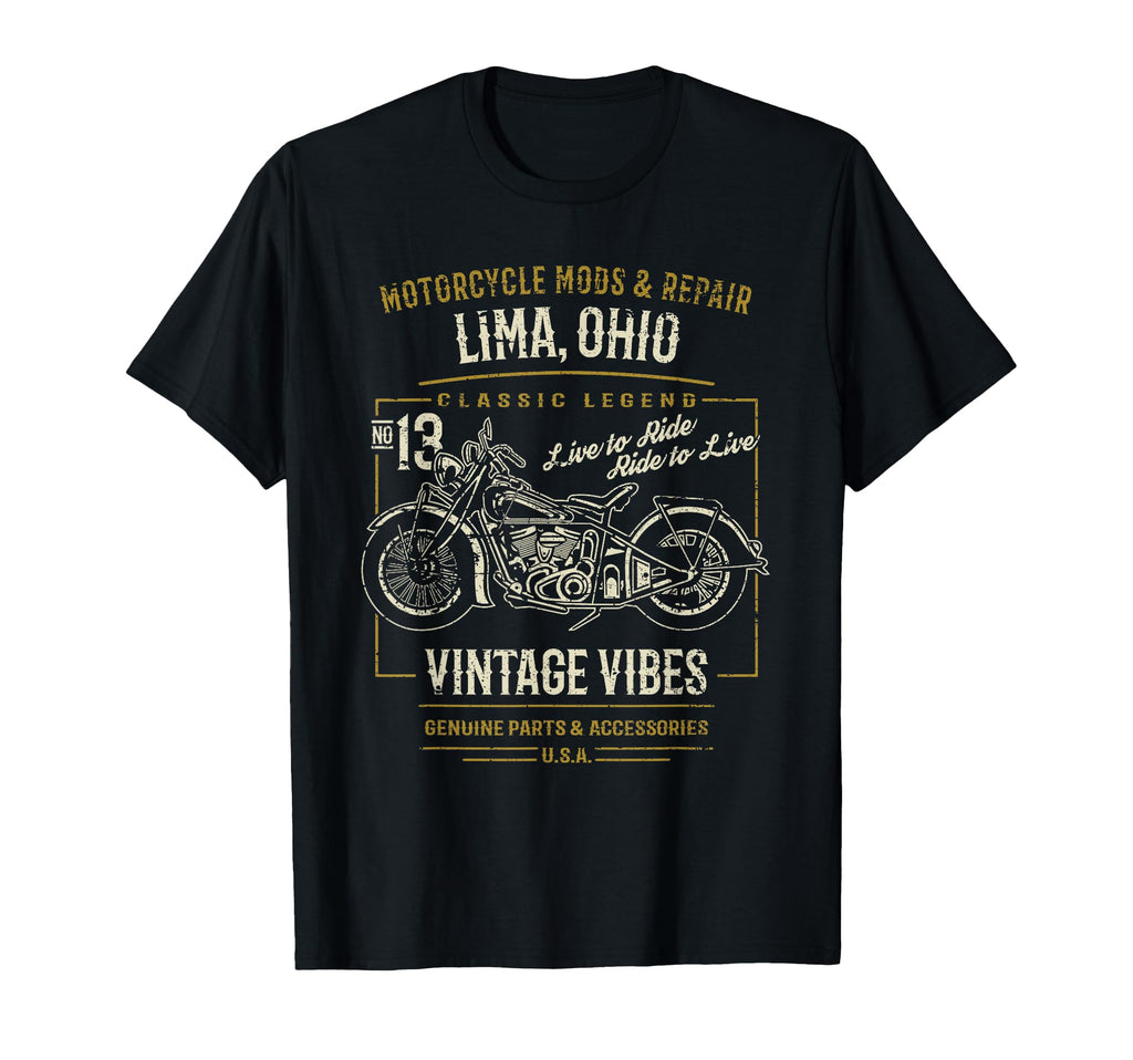 Lima Oh Usa Motorcycle Adventure T-Shirt - Trendy Graphic Unisex - T-Shirt, Sweatshirt, Hoodie