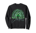 Mental Health Matters We Wear Sweatshirt - Aesthetic Graphic for Adults - T-Shirt, Sweatshirt, Hoodie