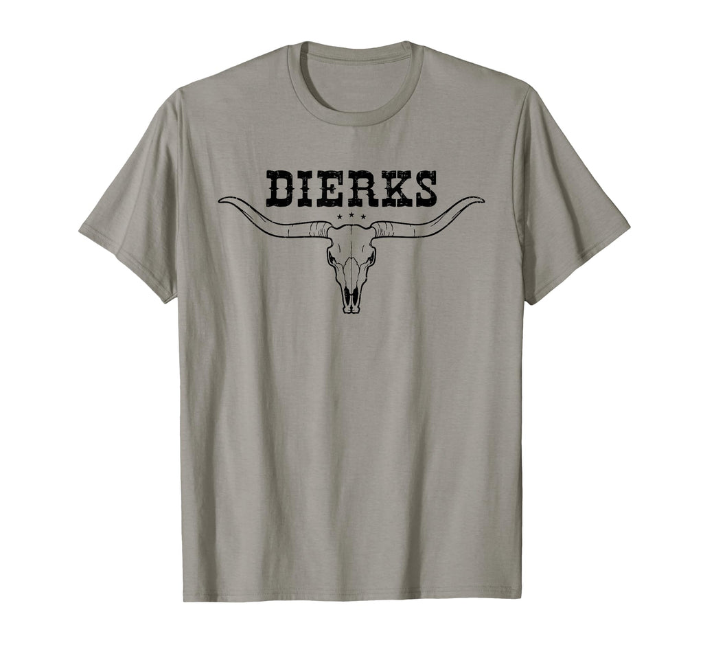 Dierks Bull Skull Longhorn Southern T-Shirt - Graphic Print Men Women - T-Shirt, Sweatshirt, Hoodie