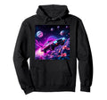Futuristic Space Car Art 80S Synthwave Hoodie - Novelty Apparel Men Women - T-Shirt, Sweatshirt, Hoodie