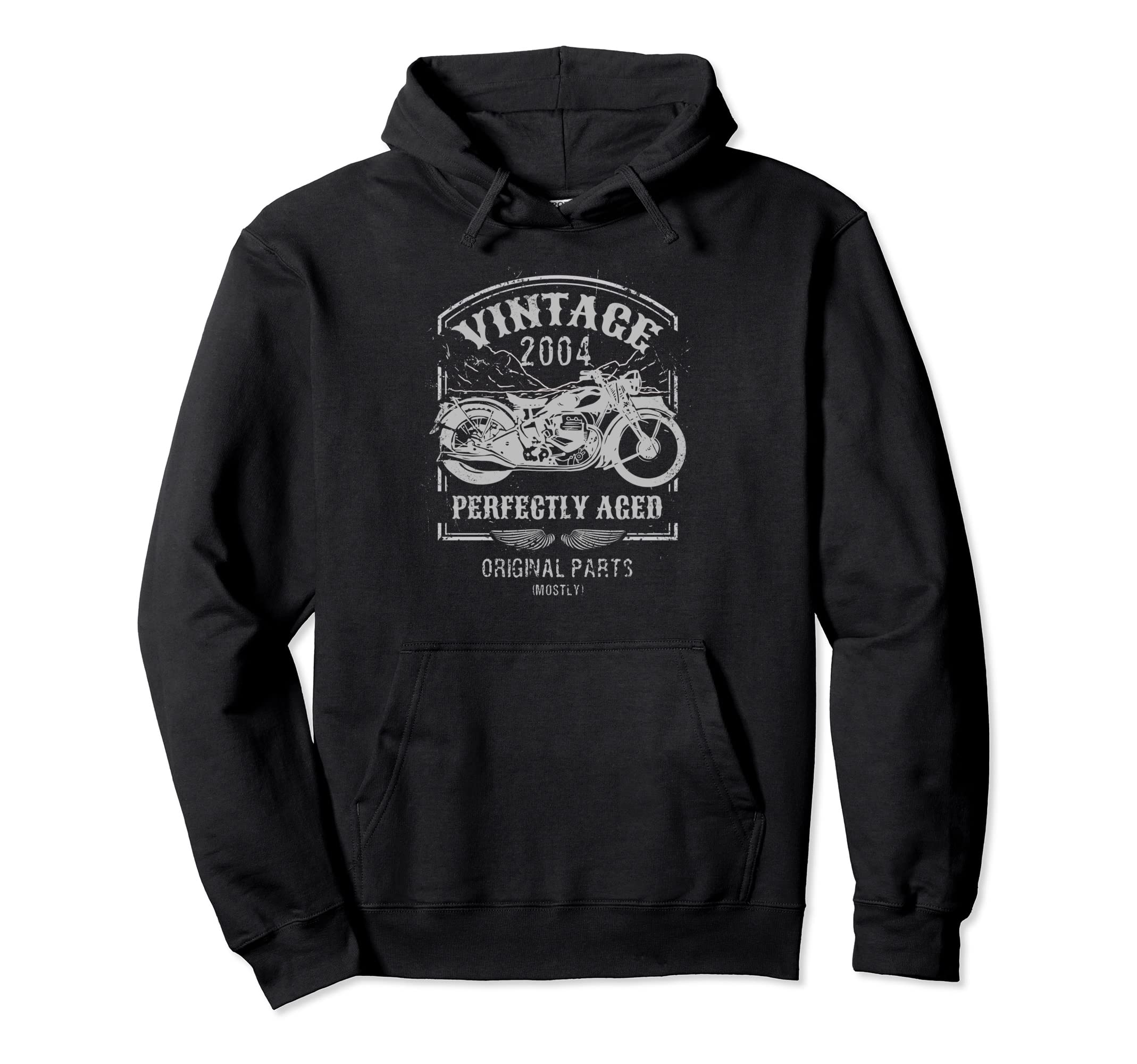 Born 2004 Motorcycle Bikers Riders Hoodie - Novelty Apparel Unisex - T-Shirt, Sweatshirt, Hoodie