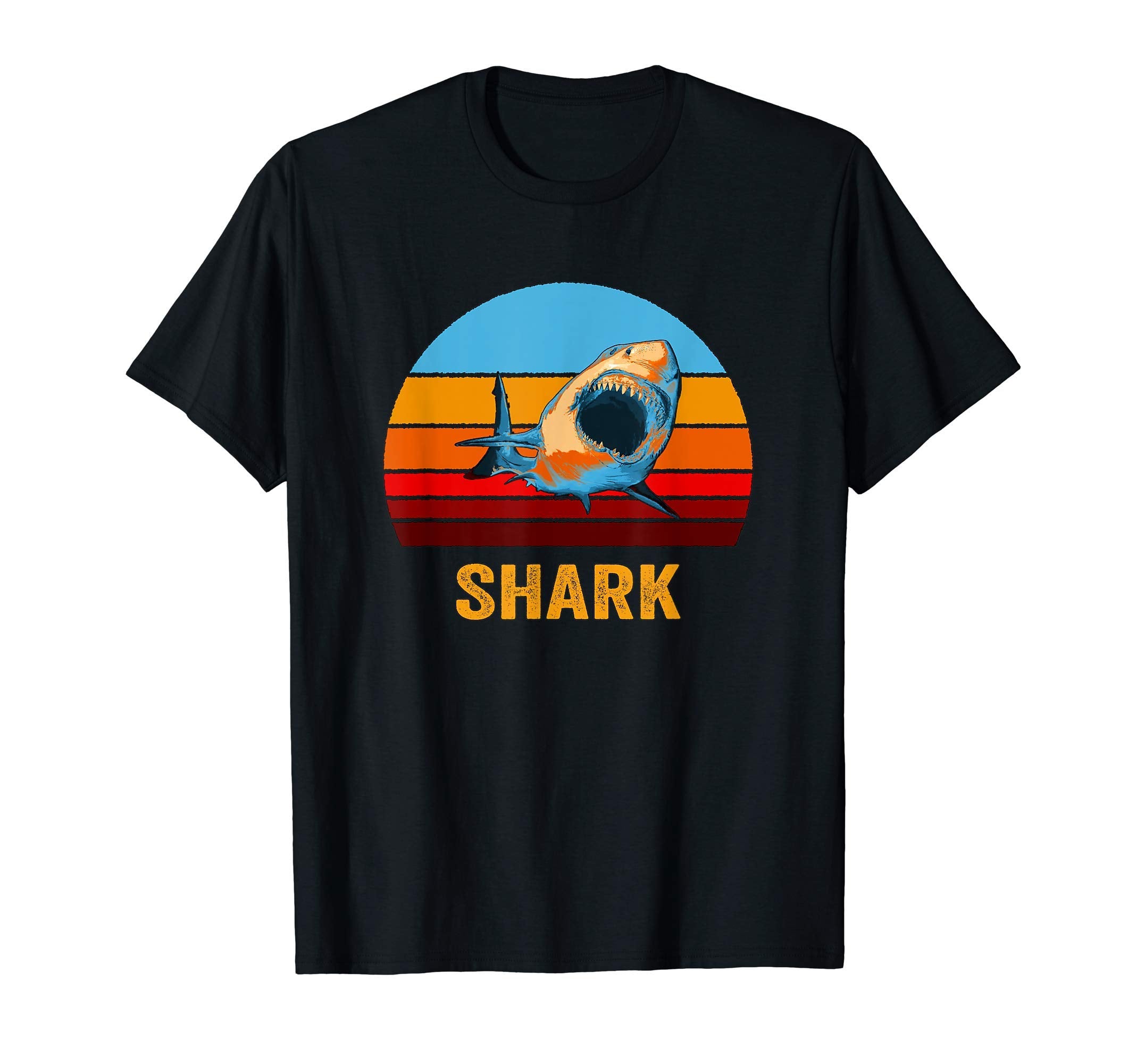 Sunset Shark T-Shirt - Fun Novelty Design for Adults - T-Shirt, Sweatshirt, Hoodie