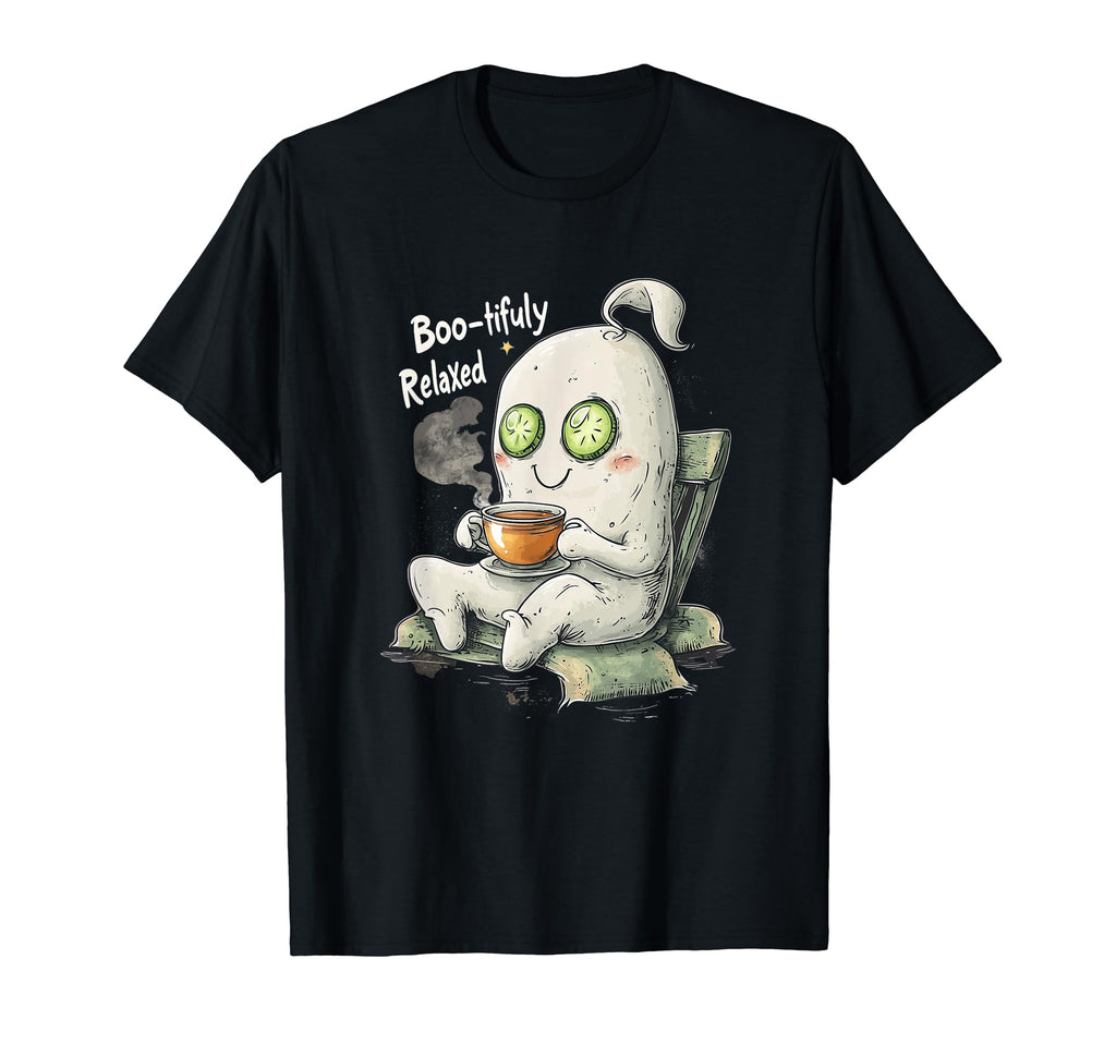 Funny Ghost Boo Tifully Relaxed T-Shirt - Fun Novelty Design for Adults - T-Shirt, Sweatshirt, Hoodie