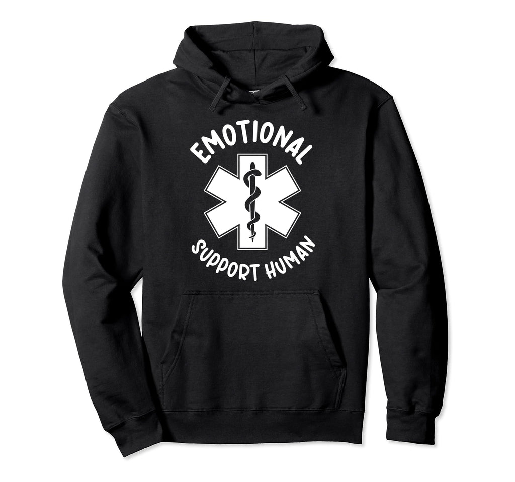 Funny Emotional Support Human Hoodie - Aesthetic Graphic for Adults - T-Shirt, Sweatshirt, Hoodie