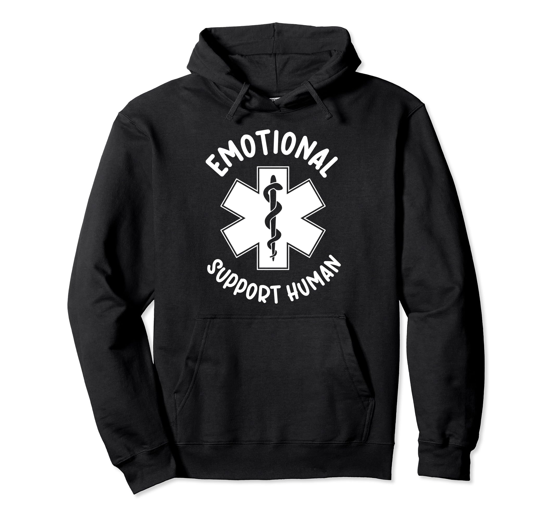 Funny Emotional Support Human Hoodie - Aesthetic Graphic for Adults - T-Shirt, Sweatshirt, Hoodie