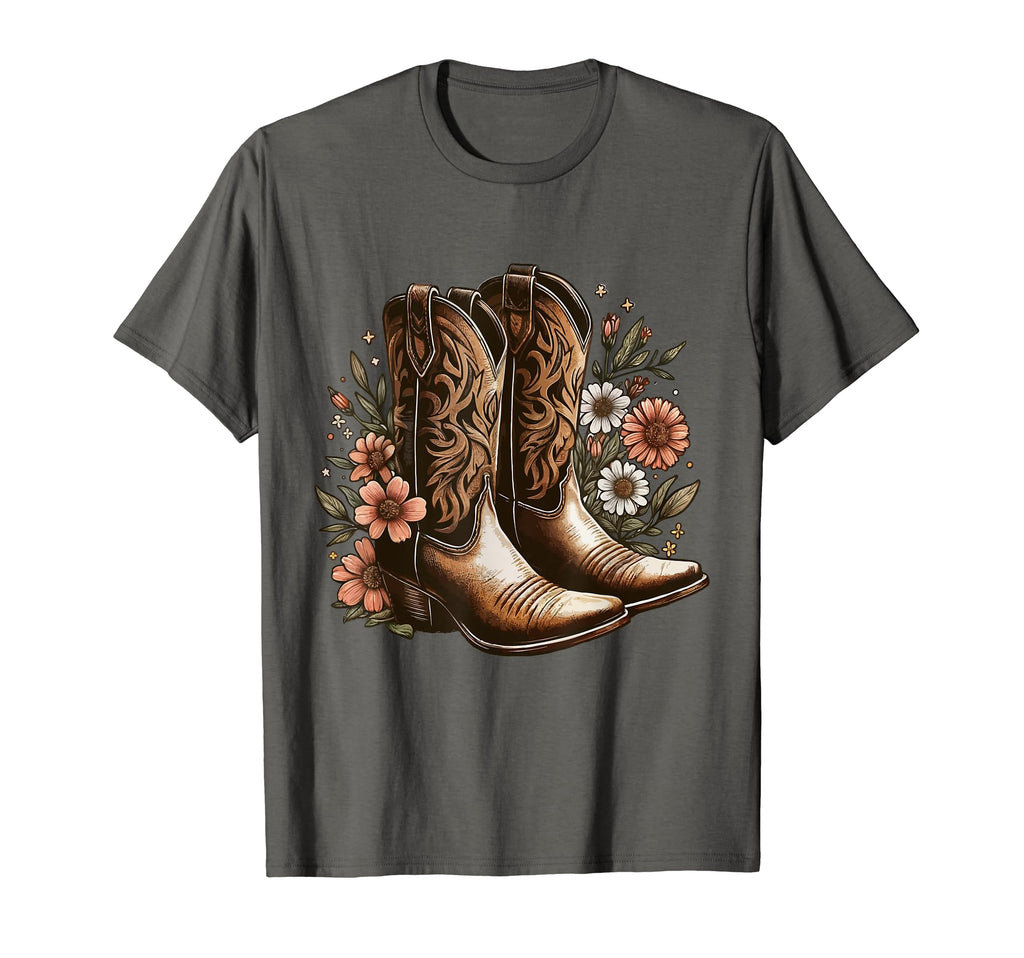 Cowgirl Boots Western Country Concert T-Shirt - Aesthetic Graphic Unisex - T-Shirt, Sweatshirt, Hoodie