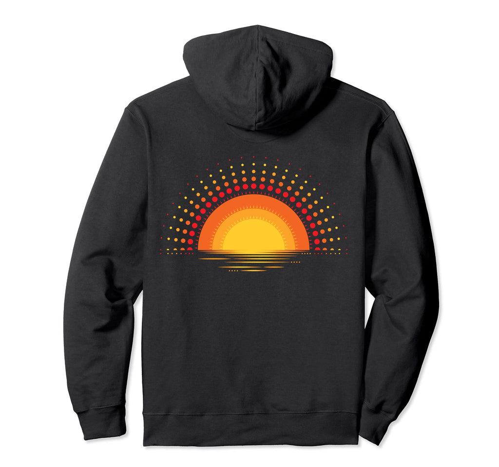 Vibrant Sunset Hoodie - Trendy Graphic for Adults - T-Shirt, Sweatshirt, Hoodie