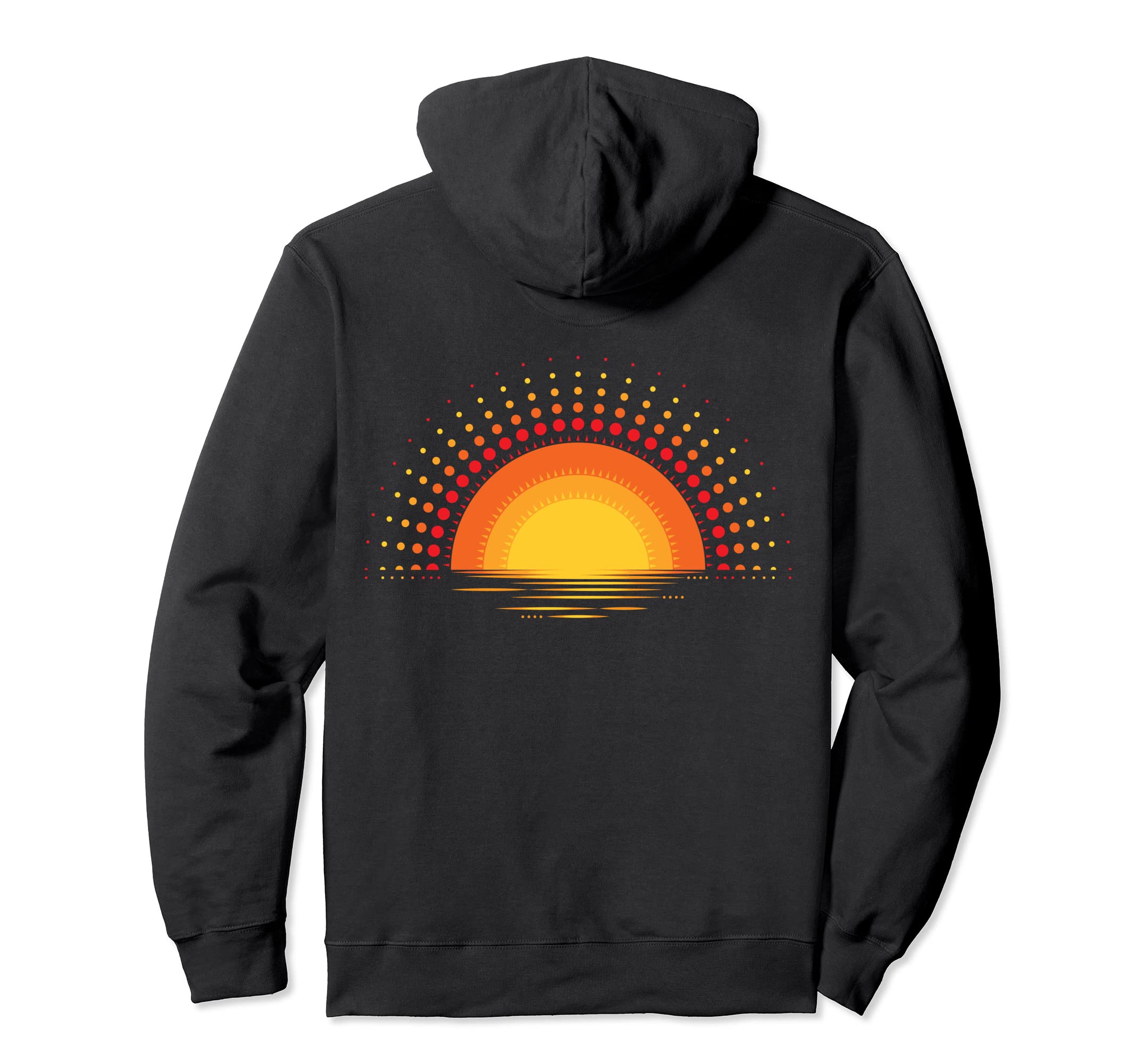 Vibrant Sunset Hoodie - Trendy Graphic for Adults - T-Shirt, Sweatshirt, Hoodie
