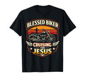 Christian Motorcycle Biker Blessed T-Shirt - Trendy Graphic Unisex - T-Shirt, Sweatshirt, Hoodie