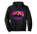 Mountain Vinyl Record Vaporwave Music Hoodie - Casual Everyday Wear Unisex - T-Shirt, Sweatshirt, Hoodie