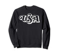 Usa Typography Patriotic 4Th Sweatshirt - Casual Everyday Wear Men Women - T-Shirt, Sweatshirt, Hoodie