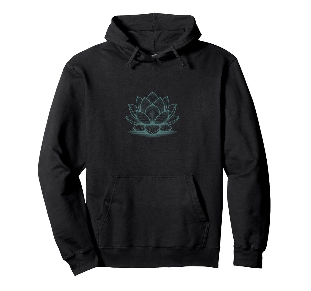Floral Lotus Spiritual Yoga Meditation Hoodie - Custom Art Print Men Women - T-Shirt, Sweatshirt, Hoodie