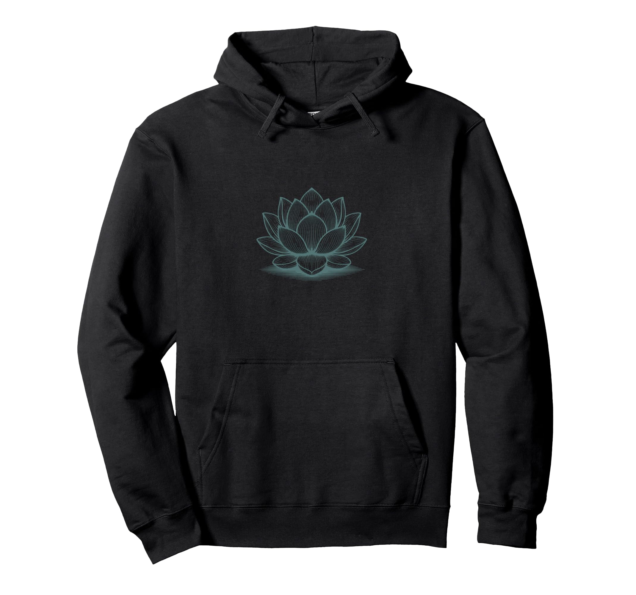 Floral Lotus Spiritual Yoga Meditation Hoodie - Custom Art Print Men Women - T-Shirt, Sweatshirt, Hoodie