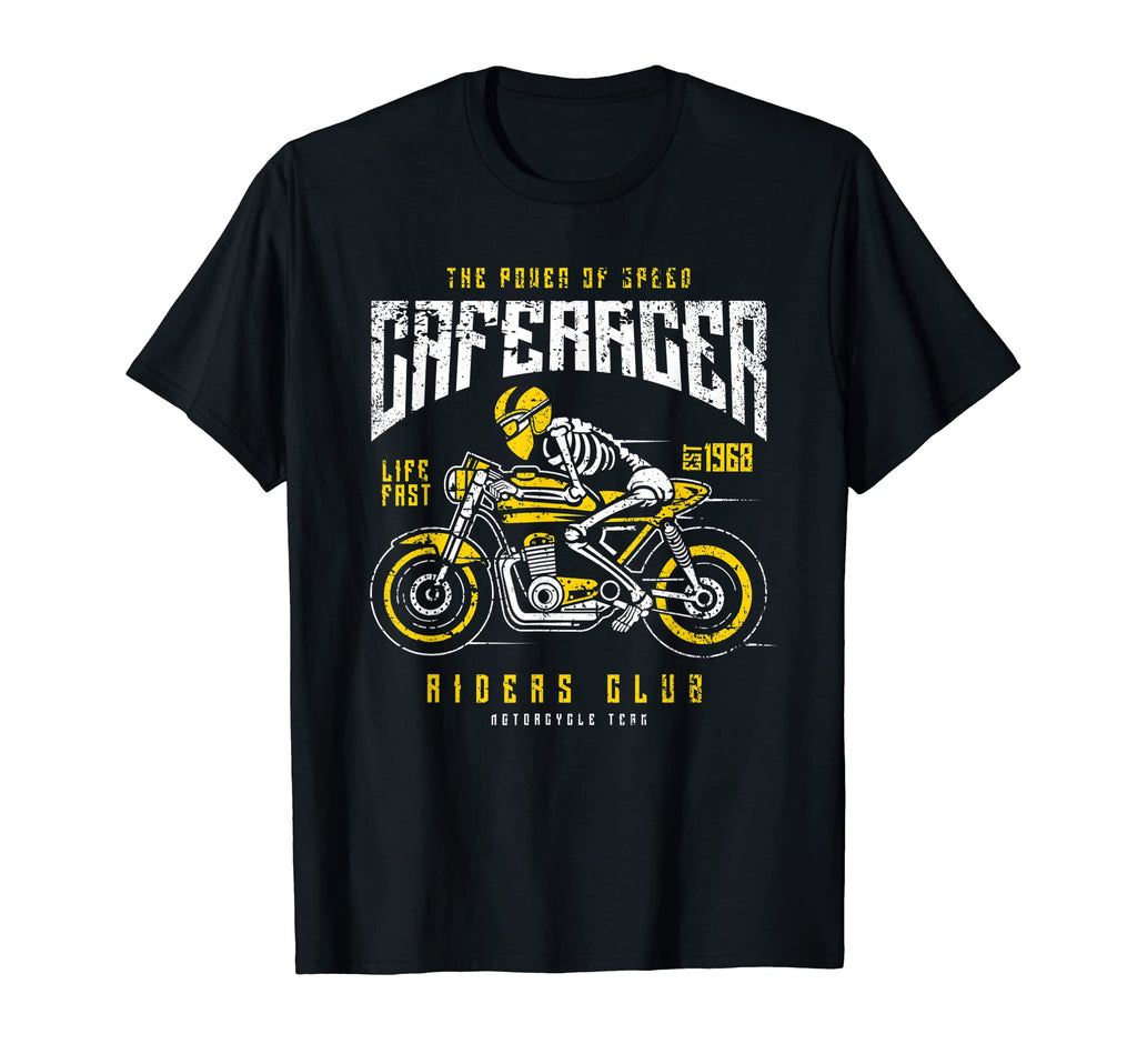 Cafe Racer Motorcycle Race T-Shirt - Graphic Print Men Women - T-Shirt, Sweatshirt, Hoodie