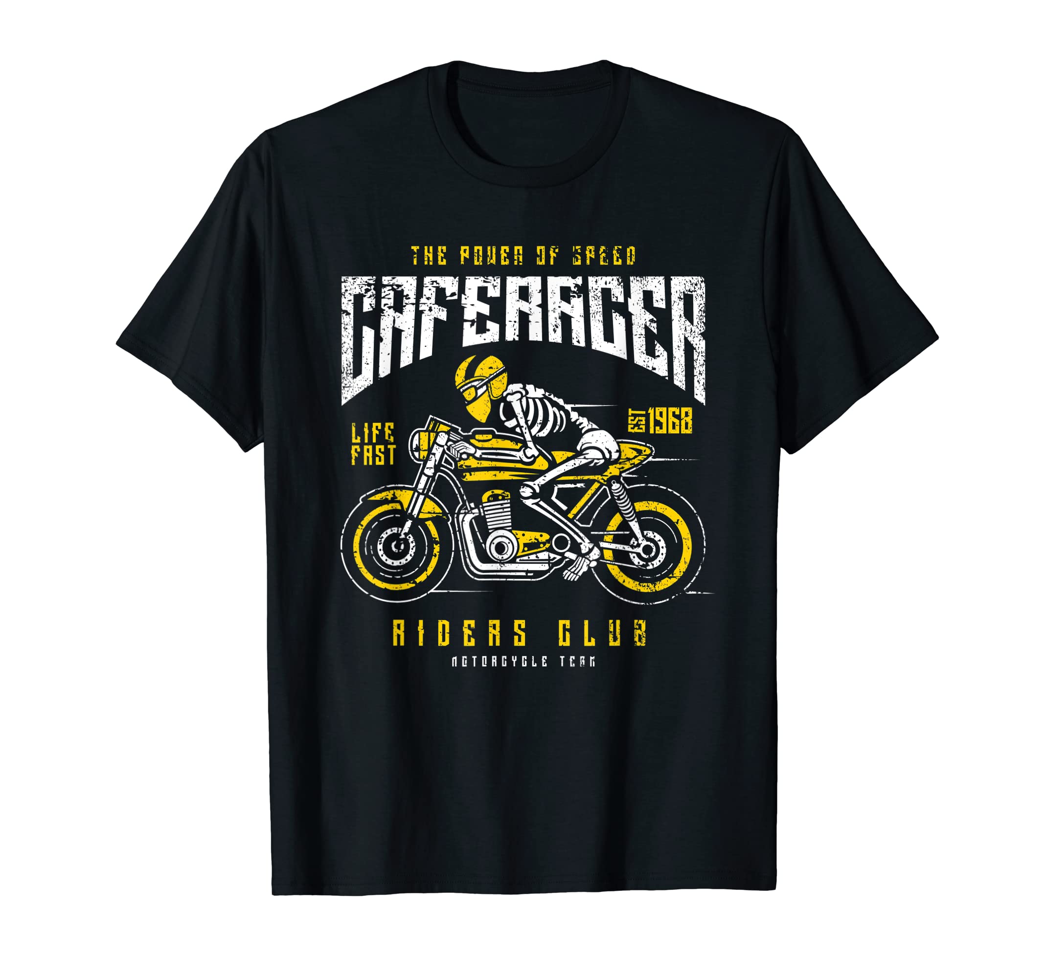 Cafe Racer Motorcycle Race T-Shirt - Graphic Print Men Women - T-Shirt, Sweatshirt, Hoodie
