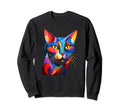 Abstract Colorful 60S 70S Stylish Sweatshirt - Trendy Graphic for Adults - T-Shirt, Sweatshirt, Hoodie