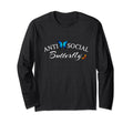 Anti Social Butterfly T-Shirt - Trendy Graphic for Adults - T-Shirt, Sweatshirt, Hoodie