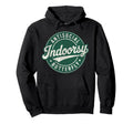 Indoorsy Antisocial Butterfly Badge Hoodie - Novelty Apparel Men Women - T-Shirt, Sweatshirt, Hoodie