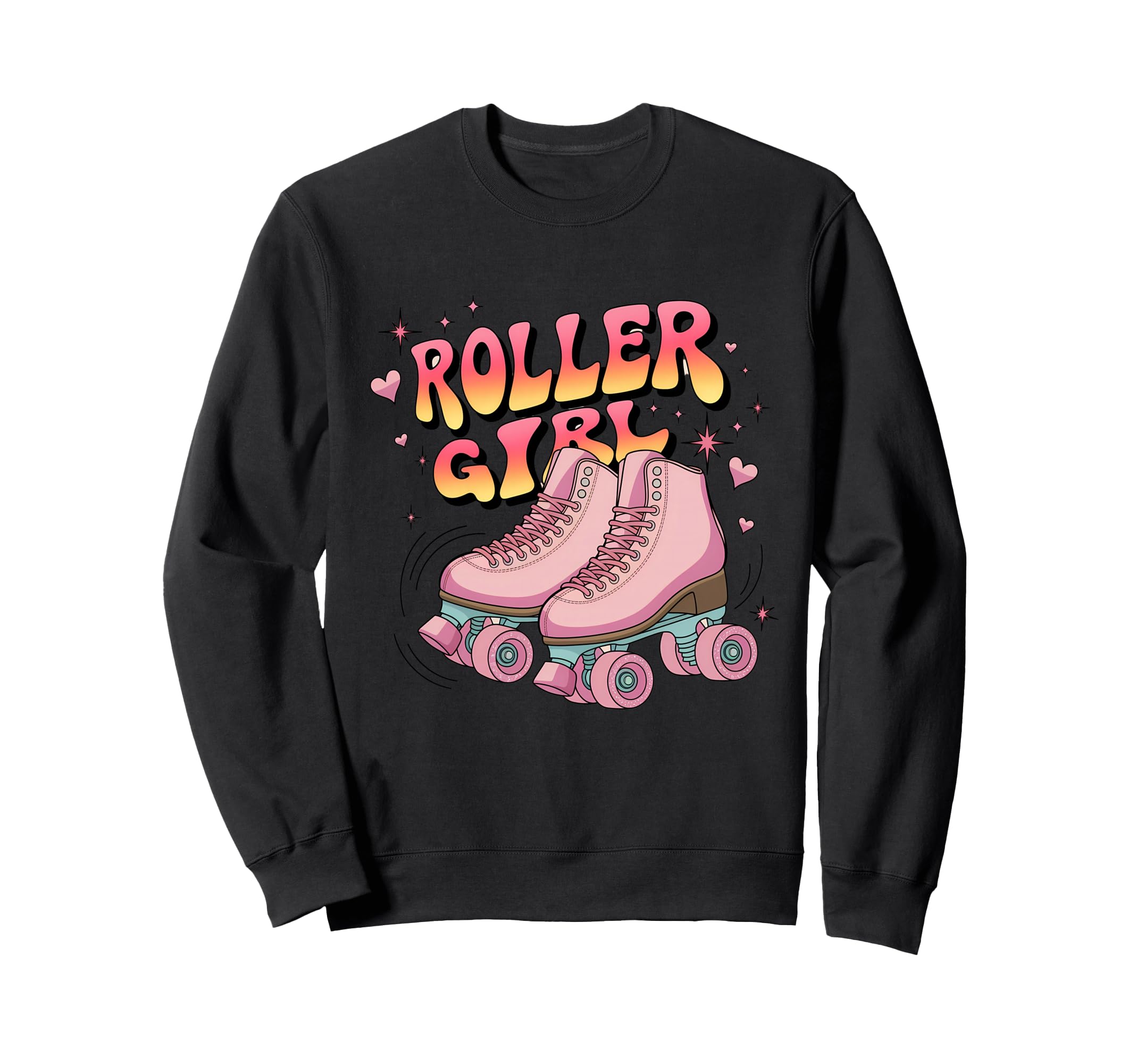 Roller Skater Roller Skating 70S Sweatshirt - Novelty Apparel Men Women - T-Shirt, Sweatshirt, Hoodie