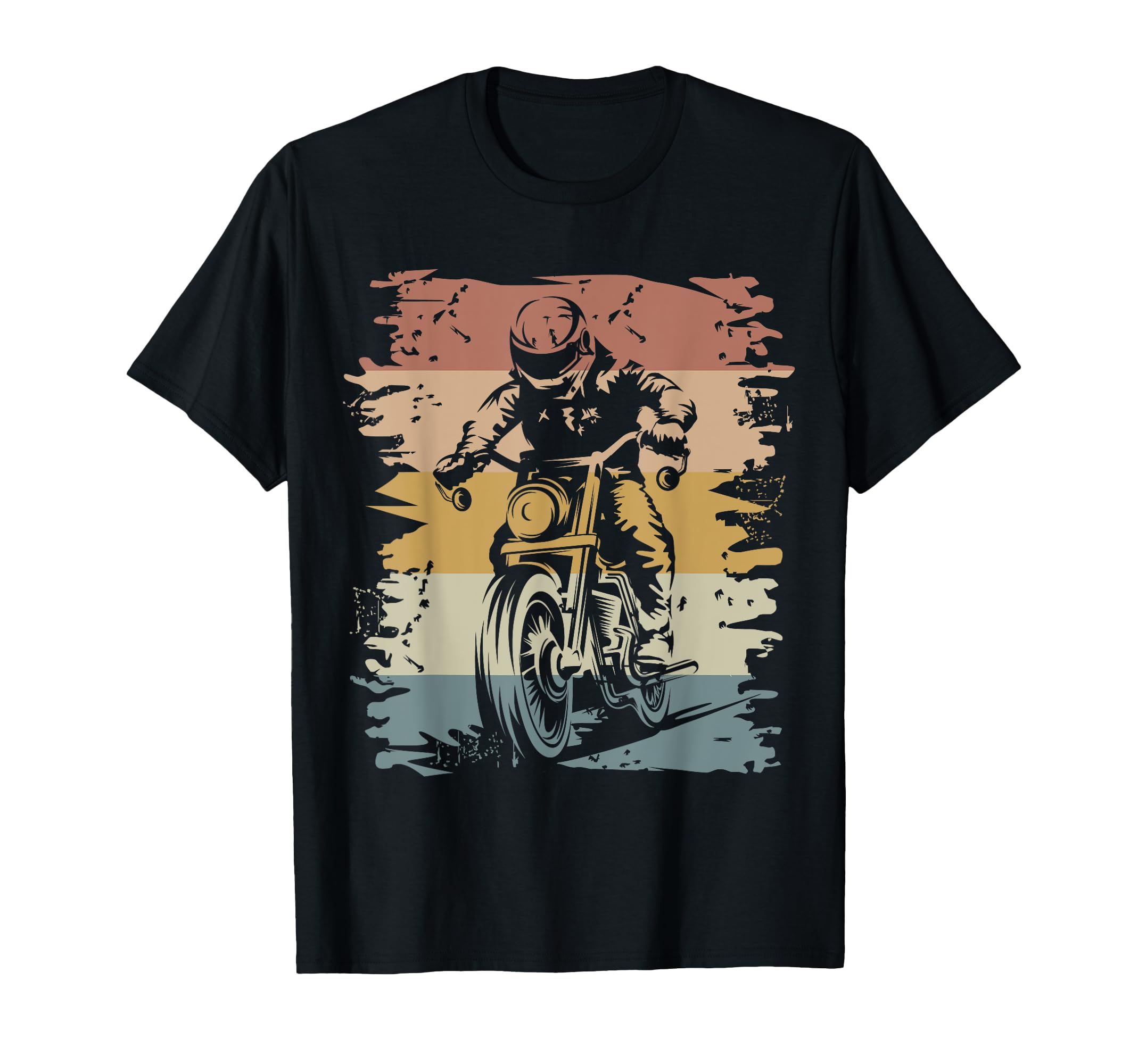 Motorcycle Biker Illustration Logo T-Shirt - Minimalist Print Men Women - T-Shirt, Sweatshirt, Hoodie