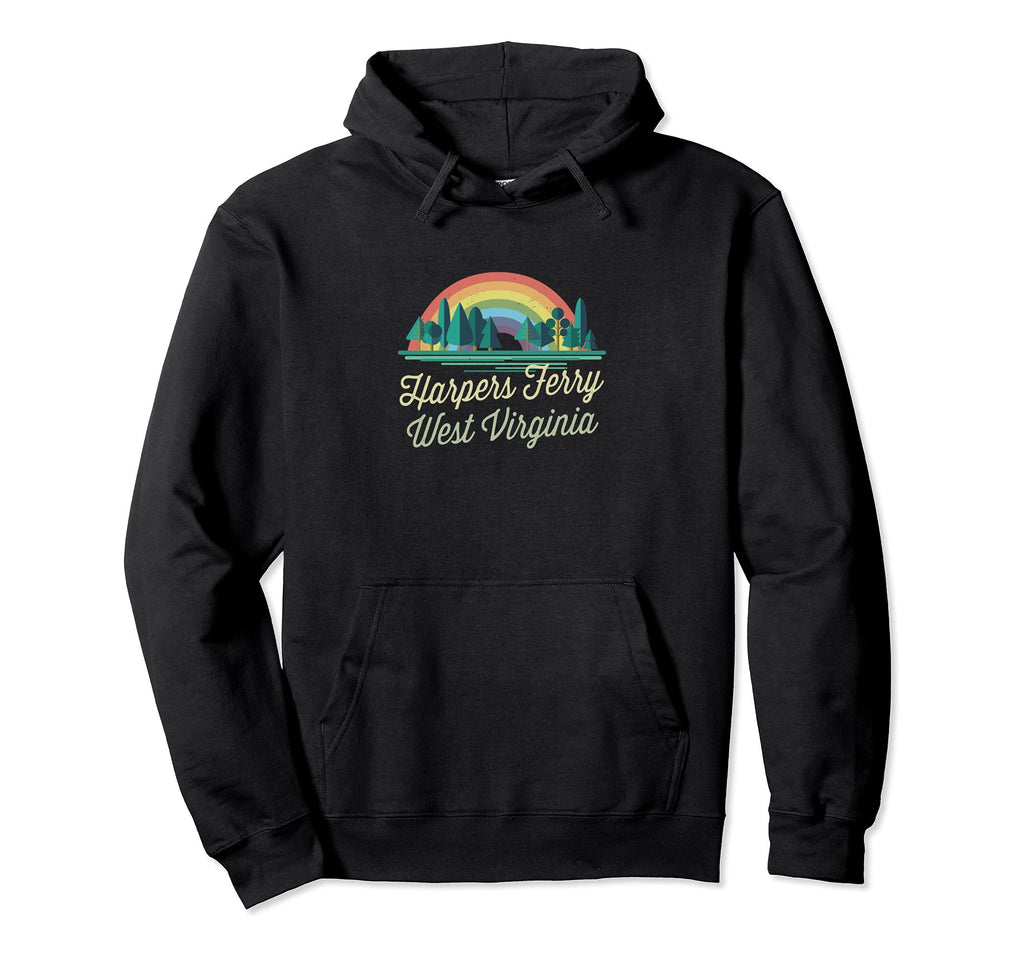Harpers Ferry Rainbow Vacation Hoodie - Casual Everyday Wear Men Women - T-Shirt, Sweatshirt, Hoodie