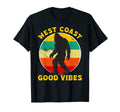 West Coast Good Vibes Bigfoot Sunset T-Shirt - Custom Art Print Men Women - T-Shirt, Sweatshirt, Hoodie