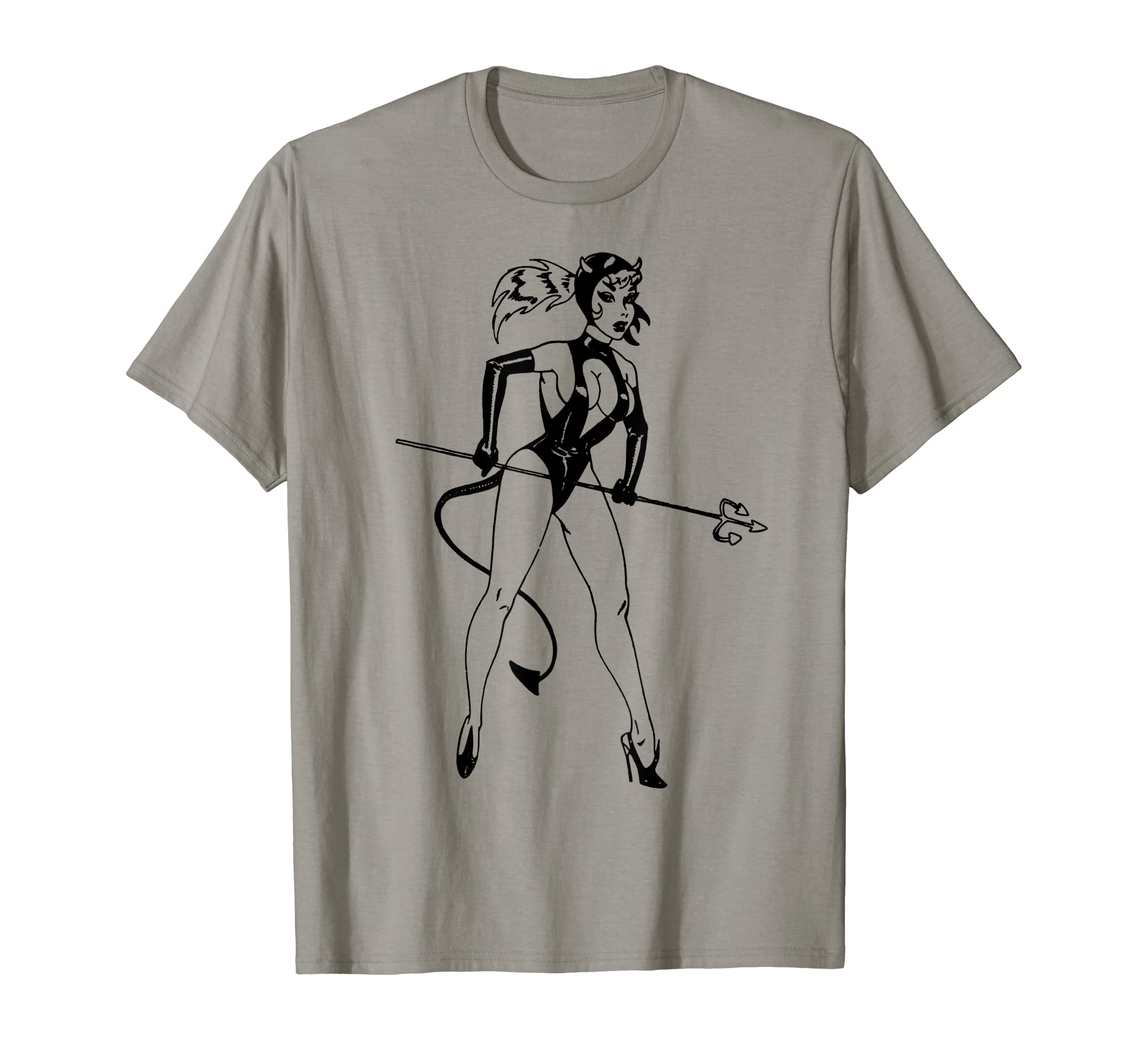 Sexy Devil Costume Pin Up Devil Pinup T-Shirt - Graphic Print Unisex - T-Shirt, Sweatshirt, Hoodie