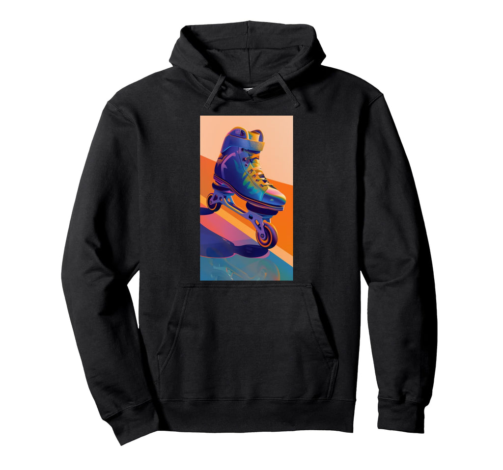 Roller Skate Artwork 70S 80S 90S Hoodie - Streetwear Style for Adults - T-Shirt, Sweatshirt, Hoodie