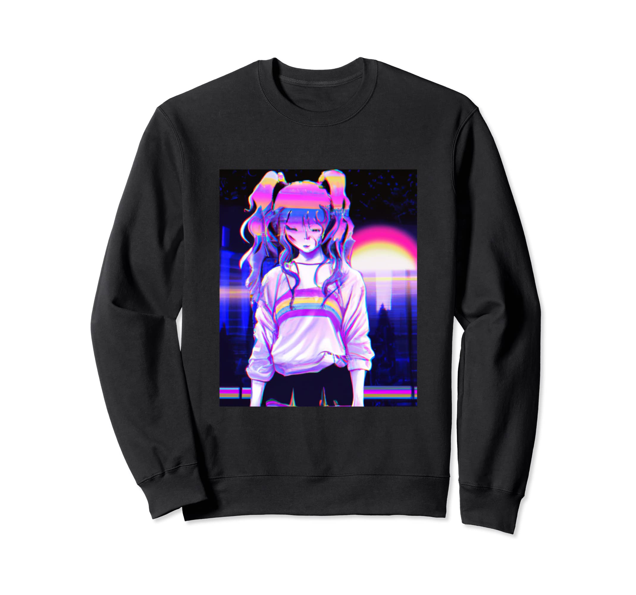 Pastel Aesthetic Anime Sweatshirt - Casual Everyday Wear Men Women - T-Shirt, Sweatshirt, Hoodie