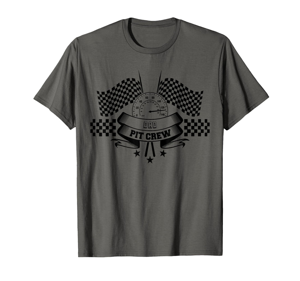Dad Pit Crew Race Day Speedometer T-Shirt - Fun Novelty Design for Adults - T-Shirt, Sweatshirt, Hoodie
