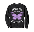 Certified Anti Social Butterfly Art Sweatshirt - Trendy Graphic Unisex - T-Shirt, Sweatshirt, Hoodie